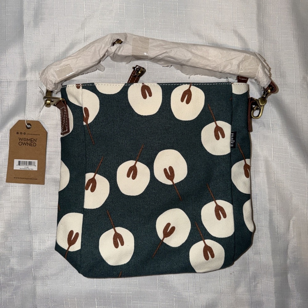 NWT MAIKA City Crossbody Bag Tansy Green Purse Handbag Boho Ethical Women Owned